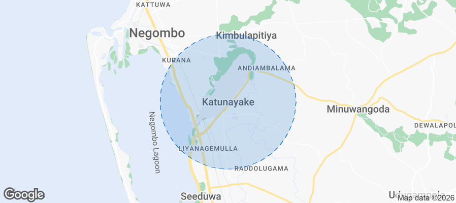 Katunayake Airbnb map